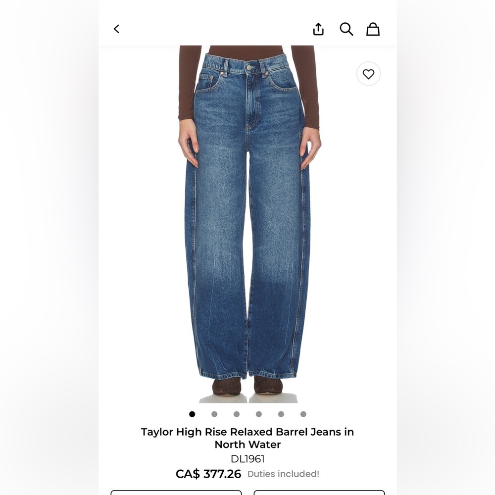DL1961 Taylor Barrel Jeans in North Water